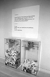 Hans Haacke, MoMA Poll, 1970.
