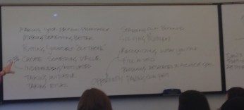 "What is Arts Entrepreneurship?" - List generated by Spring 2014 students
