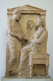 Funerary_stele_of_Thrasea_and_Euandria_Antikensammlung_Berlin_01