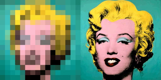 marilyn pixelated